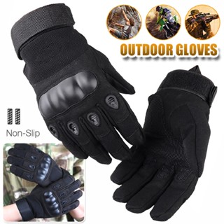 Outdoor Mens Gloves Army Combat Hunting Shooting Hard Knuckle Full Finger