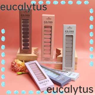 Eucalytus1 แถบกาวติดเล็บ แบบเต็มรูปแบบ ติดทนนาน สําหรับผู้หญิง DIY