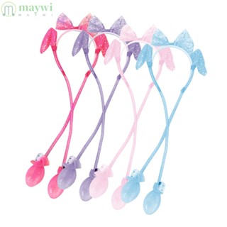 Maywi ที่คาดผม กระต่าย เบา เด็ก ที่มีสีสัน หมวกเรืองแสง หมวก