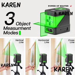 Karen ขาตั้งกล้องเลเซอร์ แนวตั้ง แนวนอน 360 องศา 2 สาย ขนาดเล็ก พร้อมตัวรับสัญญาณ