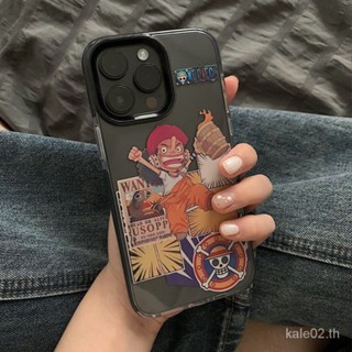 เคสป้องกันโทรศัพท์มือถือ ลายอนิเมะ One Piece กันกระแทก สําหรับ iPhone 14promax 13por 12 11pm x xr xsmax 78plus