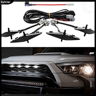 [sylviar] หลอดไฟ Led สีเหลืองอําพัน พร้อมฟิวส์ สําหรับรถยนต์ 4runner Trd Pro 4 ชิ้น ต่อชุด