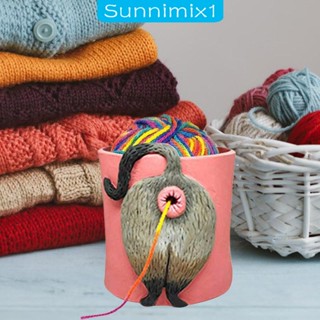 [Sunnimix1] ชามเก็บไหมพรม รูปแมวน่ารัก ทนทาน สําหรับสํานักงาน โต๊ะ ตู้หนังสือ