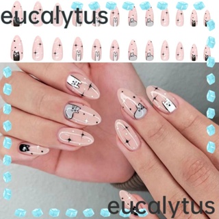 Eucalytus1 เล็บปลอม DIY แบบเรียบง่าย สไตล์ฝรั่งเศส