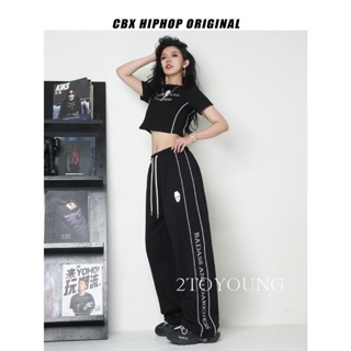 2TOYOUNG  กางเกงขายาว คาร์โก้ กางเกง เชือกอเมริกันคลาสิค Cargo pants 2023 NEW AG080912 คุณภาพสูง Stylish Trendy สวย A90M06M 36Z230909