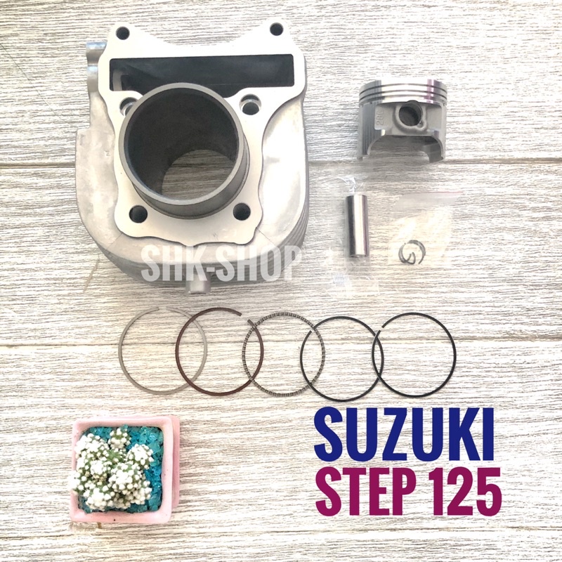 เสื้อสูบ + ปลอก + ลูกสูบ + แหวน + สลัก + กิฟล็อก SUZUKI STEP , ซูซูกิ สเตป  , Size STD