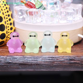 &lt;Chantsingheart&gt; ตุ๊กตาฟิกเกอร์เรซิ่น Baymax เรืองแสง ขนาดเล็ก ของเล่นสําหรับเด็ก ลดราคา 2 ชิ้น