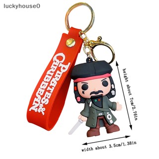 Luckyhouse0^^ พวงกุญแจแฟชั่น จี้การ์ตูนโจรสลัด สร้างสรรค์ สําหรับห้อยกระเป๋า กุญแจรถยนต์