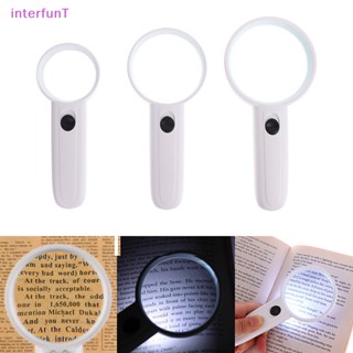 [InterfunT] อุปกรณ์แว่นขยาย 3-5X มีไฟ LED สําหรับอ่านหนังสือ เครื่องประดับ เหมาะกับผู้สูงอายุ [ใหม่]