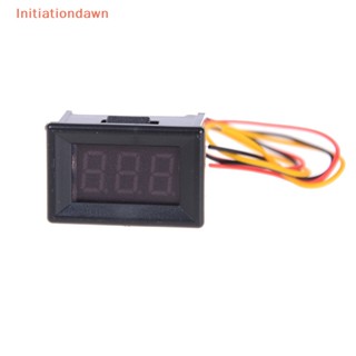 [Initiationdawn] แผงโวลต์มิเตอร์ดิจิทัล DC 0-100V LED ขนาดเล็ก 3 สาย