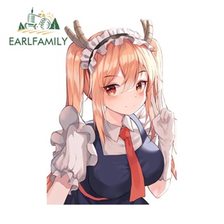 Earlfamily สติกเกอร์ไวนิล ลายมังกร Miss Kobayashis Dragon Maid ขนาด 13 ซม. x 9.1 ซม. สําหรับติดตกแต่งรถยนต์