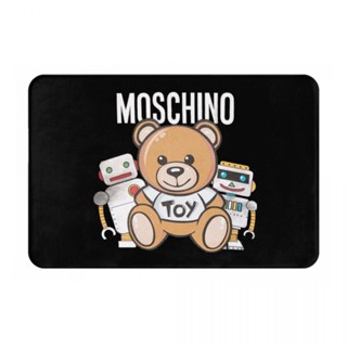 Moschino (7) พรมเช็ดเท้า ผ้าสักหลาด กันลื่น ดูดซับน้ํา แห้งเร็ว สําหรับห้องน้ํา 16x24 นิ้ว พร้อมส่ง