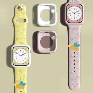 สายนาฬิกาข้อมือนิ่ม ลายการ์ตูนน่ารัก 3D สําหรับ for iWatch Ultra 8 7 6 5 4 3 2 SE 49 มม.41 มม. 45 มม. 40 มม. 44 มม