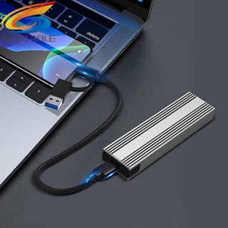 [Qcutable.th] เคสฮาร์ดไดรฟ์ M.2 NVME SATA Dual Protocol 5 10Gbps สําหรับ 2230 2242 2260 2280 SSD