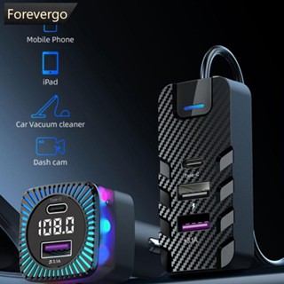 Forevergo CS11 อะแดปเตอร์ที่ชาร์จในรถยนต์ บลูทูธ USB Type C PD QC3.0 N8Q9