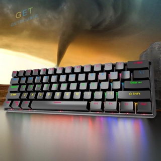 [Getdouble.th] คีย์บอร์ดเล่นเกม แบบใช้สาย 61 คีย์ RGB GK023 สําหรับคอมพิวเตอร์ แล็ปท็อป