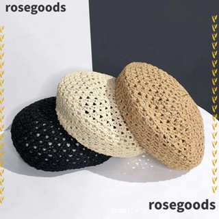 Rosegoods1 หมวกเบเร่ต์ ระบายอากาศ ฤดูใบไม้ผลิ สําหรับผู้หญิง