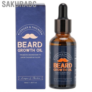 Sakurabc Beard Oil  Moisturizing  Growth Nourishing  Portable Compact for Home Travel Hair Salon