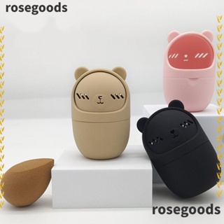 Rosegoods1 กล่องเก็บฟองน้ําแต่งหน้า ขนาดเล็ก สําหรับเดินทาง