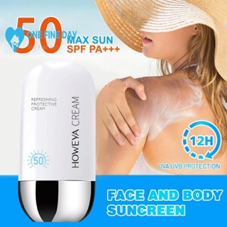 Howeya ครีมกันแดด SPF50+++ ควบคุมความมัน ให้ความชุ่มชื้น N0N7