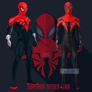 ชุดบอดี้สูท คอสเพลย์ Spiderman สําหรับผู้ใหญ่ 1WRA