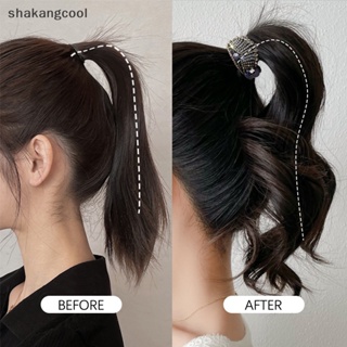 Shakangcool กิ๊บติดผมหางม้า โลหะ ประดับมุก พลอยเทียม เครื่องประดับแฟชั่น สําหรับผู้หญิง SGL