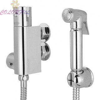 【COLORFUL】Bidets Brass Mixer Shower Head Shower Holder Thermostatic Chrome Finish