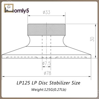 [Homyl5] แคลมป์แผ่นเสียงถ่วงน้ําหนัก สําหรับบันทึกเสียง