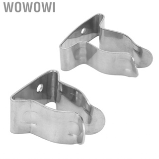 Wowowi Hook Spring Clamp Holder Stainless Steel Silver High Hardness Adjustable Sturdy  for Canoes Boat Yacht