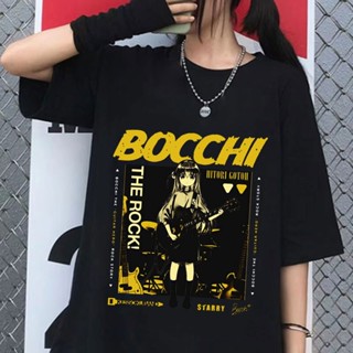 เสื้อยืด ผ้าฝ้าย พิมพ์ลายกราฟิก Hitori Gotoh Kessoku Band สไตล์ฮิปฮอป สตรีท สําหรับผู้ชาย 