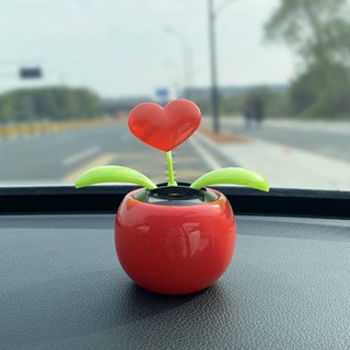 Car Decoration Dashboard Cute Decorations Flowers Simple and Light Luxury Car Solar Energy Shaking Head Ornament Little Flower aXB2