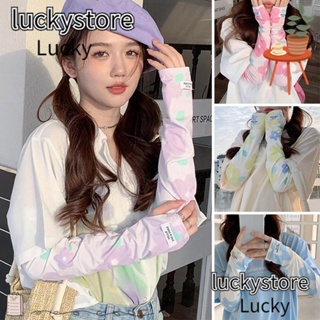 Lucky ปลอกแขน ผ้าเรยอน ป้องกันรังสียูวี สําหรับผู้หญิง