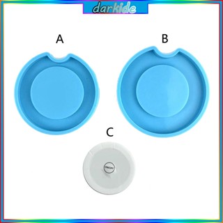 ถาดแม่พิมพ์ซิลิโคนเรซิ่น ทรงกลม สําหรับทําจี้พวงกุญแจ แก้ว DIY