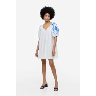 H&amp;M  Woman Embroidered poplin dress 1149683_1