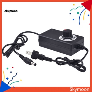 Skym* อะแดปเตอร์มอเตอร์ควบคุมแรงดันไฟฟ้า 3V-12V 2A 24W ปลั๊ก US EU ปรับได้