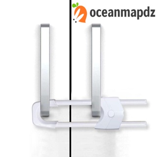 Oceanmapdz อุปกรณ์ล็อคประตูตู้ พลาสติก อเนกประสงค์ ปรับได้ สีพื้น สําหรับเด็กวัยหัดเดิน