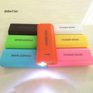 &lt;Dobetter&gt; เคสพาวเวอร์แบงค์ 18650 กันกระแทก สําหรับแบตเตอรี่ 2 ชิ้น