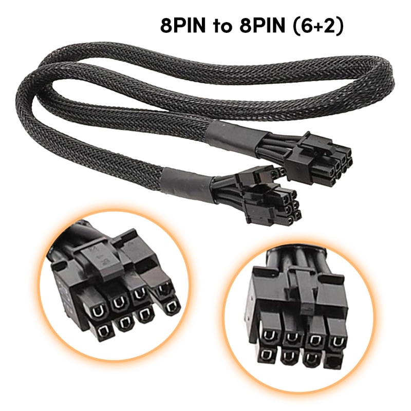 BTM 8PIN ถึง 8Pin 6+2 PCIE VGA สายไฟสําหรับ RM650X RM750X RM850X RM1000X GPU สายไฟ