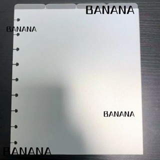 Banana1 ตัวแบ่งหน้าสมุดโน้ต พลาสติก 4 ชิ้น 9 ห่วง 4 ชิ้น