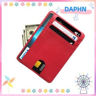 Daphs กระเป๋าสตางค์หนัง ใส่บัตรเครดิต กันขโมย ขนาดเล็ก 8 ช่อง