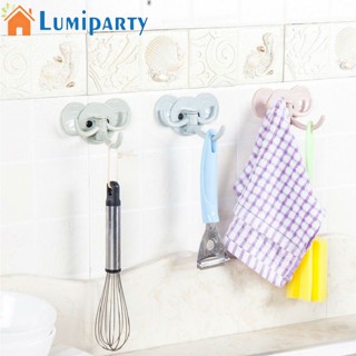 Lumiparty ตะขอแขวน ลายการ์ตูนช้าง 3 ลิงค์ รับน้ําหนักได้มาก สําหรับห้องครัว