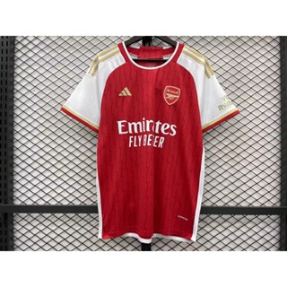 เสื้อกีฬาแขนสั้น ลายทีมชาติฟุตบอล Arsenal 23 24 ชุดเหย้า สําหรับผู้ใหญ่