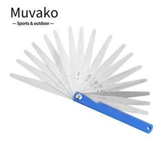 Muvako เครื่องมือวัดความหนา 0.02-1 มม. เกจวัดความหนากีตาร์ โพรบวัดช่องว่าง หัวเทียน เหล็กอัลลอย DIY