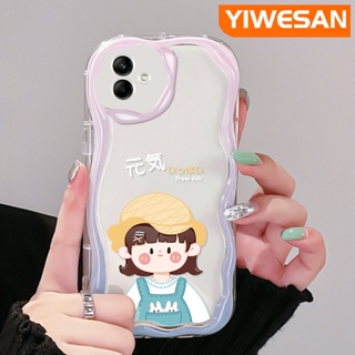 เคสโทรศัพท์มือถือแบบนิ่ม ใส กันกระแทก ลาย Vigorous Girl Macaron สีครีม หลากสี สําหรับ Samsung A04 A04E M04 F04