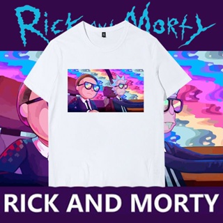 Rick and Morty are jointly named as rickandmoty. Peripheral t-shirts. Grandpa Modi and Morty have short sleeves mad_03