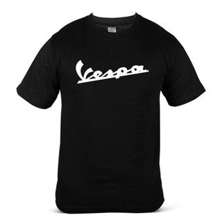 T Shirt Round Neck Printed Vespa Scooter Italian Motorcycle Logo Popular Baju Cotton Lelaki Streetwear Fashion Tee_03