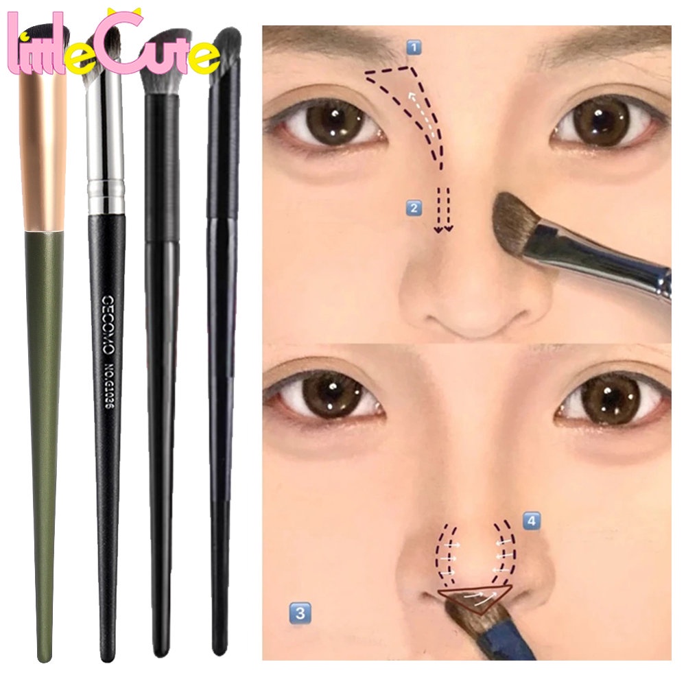 มูลนิธิจมูกชาโดว์รายละเอียดการ แต่งหน้าประกอบด้วยแปรง - นิ้วมือมืออาชีพแปรง แต่งหน้ารอยเปื้อน