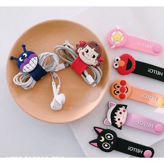 Cartoon Cable Manager ที่ม้วนเก็บหูฟัง Winder Winding Storage Buckle ที่เก็บสายแบบพกพา