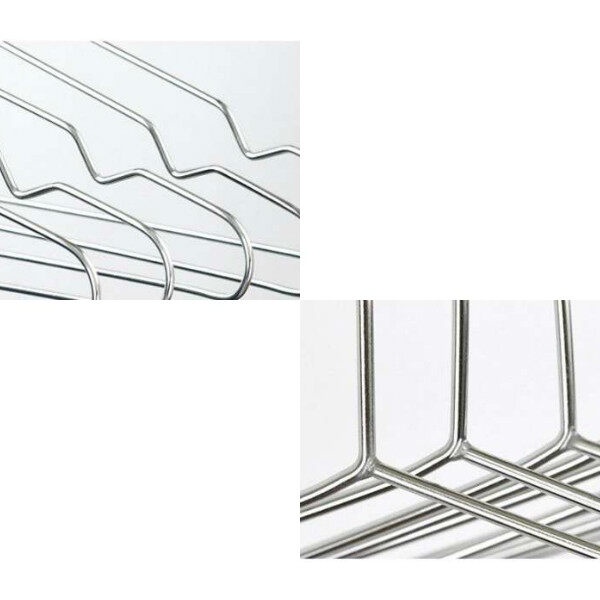 ไม้แขวนเสื้อ สแตนเลส 40/45ซม (10/40ชิ้น) เหมาะแขวนกางเกง เสื้อ ผ้าขนหนู รองเท้า คุณภาพดี แข็งแรง ทนทาน ไม้แขวน ไม้แขวนผ้ - รูปที่ 2