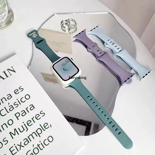 สายนาฬิกาข้อมือ ซิลิโคนนิ่ม ลายดาว สําหรับ AW watch ultra 11 10 9 8 7 6 SE 5 4 3 2 i-watch 42/46/49/41 มม. 45 44 42 38 มม. 40 มม.